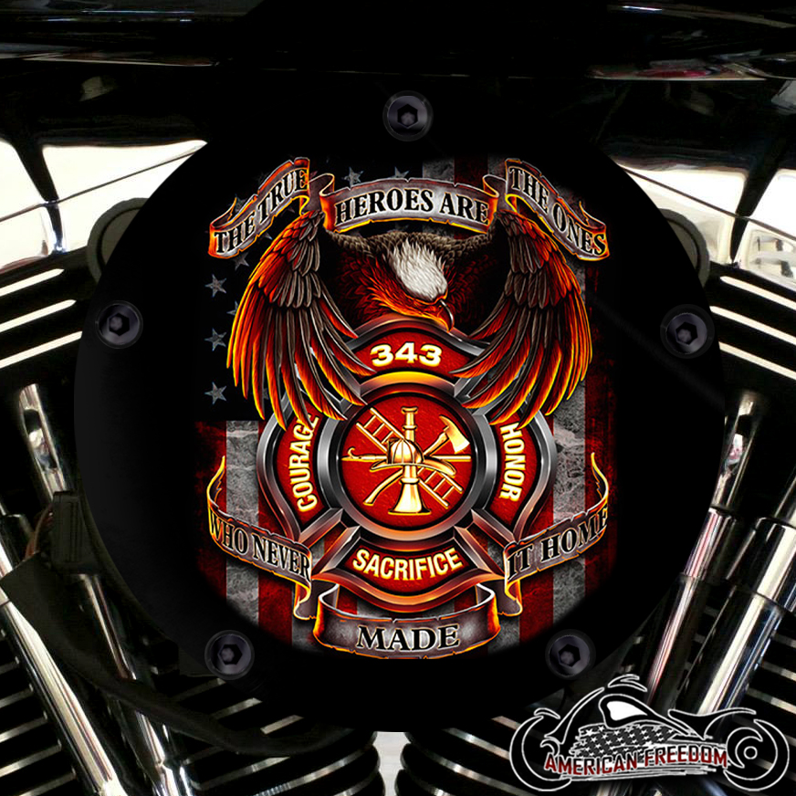Harley Davidson High Flow Air Cleaner Cover - Firefighter 343